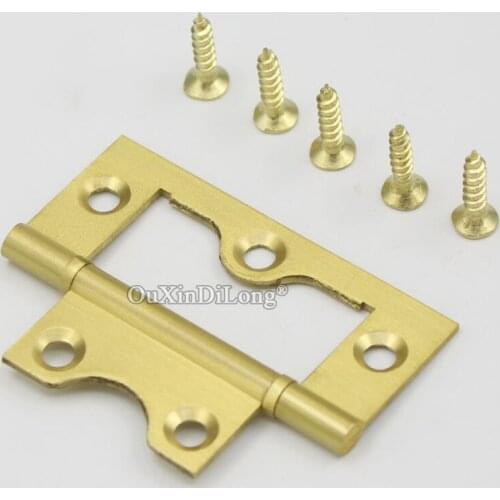Free Shipping 4PCS Pure Brass Sub Mother Furniture Hinges Cupboard Dresser Cabinet Door Hinges 2.5 Inches