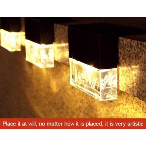 6Pack Solar Deck Lights Fence Post Light Outdoor Lighting Garden Decorative Lamp