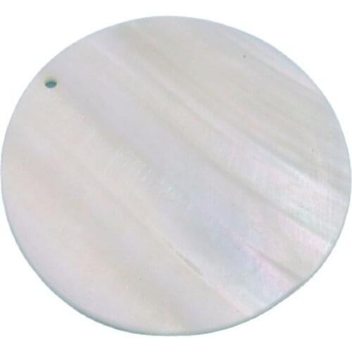 10pcs 60mm round coin shell natural white mother of pearl jewelry making