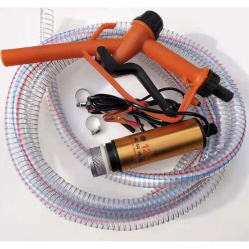12v24v diesel electric oil pump set pure copper self-priming small automatic diesel pump with gun wire pipe Quality accessories