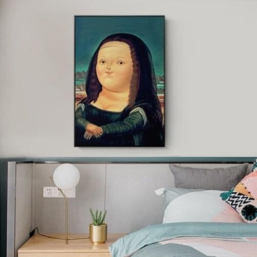 EECAMAIL Diamond Painting European Bedroom Simple Modern Mona Lisa Cute Character Art Point Diamond Cross Stitch 5D Diamond Embr
