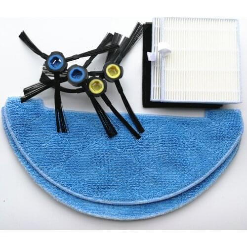 Vacuum cleaner HEPA Filter Side Brush Mop cloth for ILIFE X750 V8S V80 V8c/V85/V8e/V8 Plus Robotic Vacuum Cleaner Parts brushes
