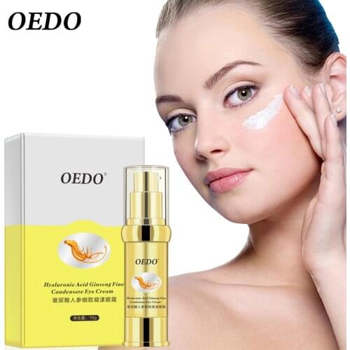 Hyaluronic Acid Ginseng Fine Condensate Eye Cream Delicate Bright Smooth Herbal Ginseng Extract Anti-Puffiness Dark Circle Serum