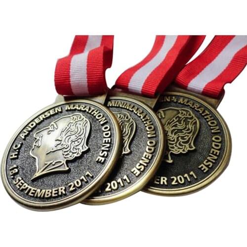 Custom Zinc Alloy 3D medals cheap Plated Antique Tin medals low price round Shape high quality Medal