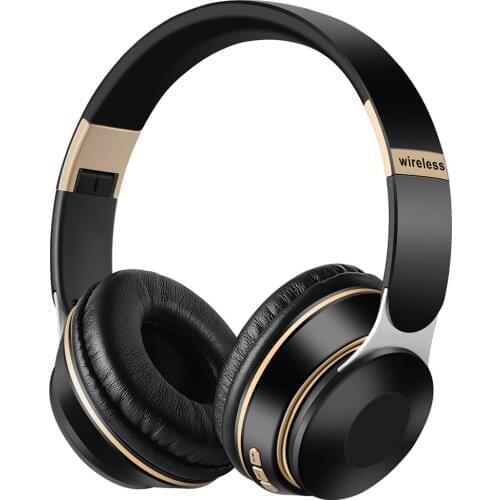 Kebidu Head-mounted Wireless Bluetooth Headset Foldable noise reduction Stereo Music Headset With Microphone Support TF Card