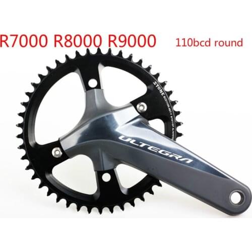 Stone 110 BCD Round Chainring Aero Narrow and Wide Single Speed 42T 44T 46T 48T 50T 54 56 58T 60 Road Bike 4 bolts R8000 R9000