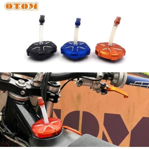 OTOM Motocross Tank Cell Cap-CNC Aluminum Fuel Tank Cover Oil Petrol Lid For KTM SX SXF XC 125 150 250 450 350 300 Motorcycle