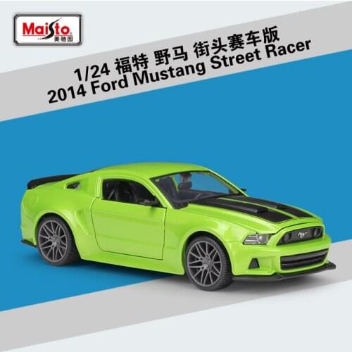 Maisto 1:24 Ford Mustang Street Racer Simulation Alloy Car Model Diecast Metal Vehicle Toy Gift Boys Collection Display Souvenir