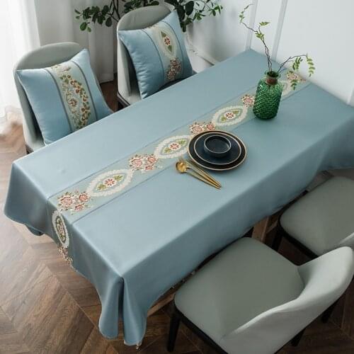 Fashion Printing Decorative Table Cloth Rectangular Tablecloths Dining Waterproof Oil-Proof Table Cover Kitchen Tablecloth Nappe