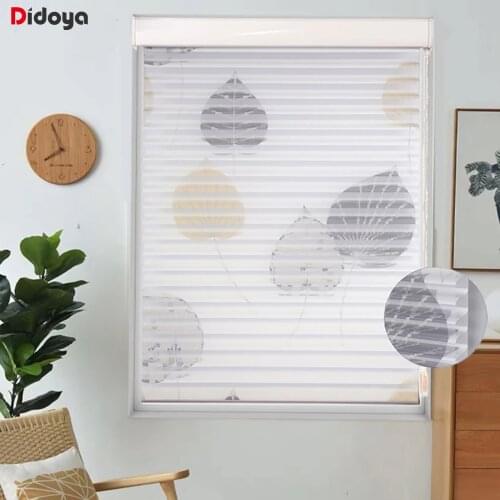 Fashionable White Shangri La Roller Blinds View Through Dimmable Light For Office Bedroom Living Room Customized Size