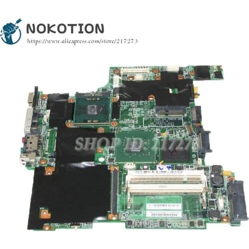 NOKOTION 42W2575 Main Board For Lenovo thinkpad R60 Laptop Motherboard 14.1 inch LCD 945GM DDR2 Free CPU