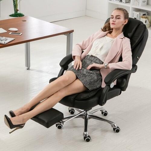 New Modern Artificial Leather Reclining Computer Chair Home Office Chair Fashion Swivel Chair Leather Massage Boss Chair