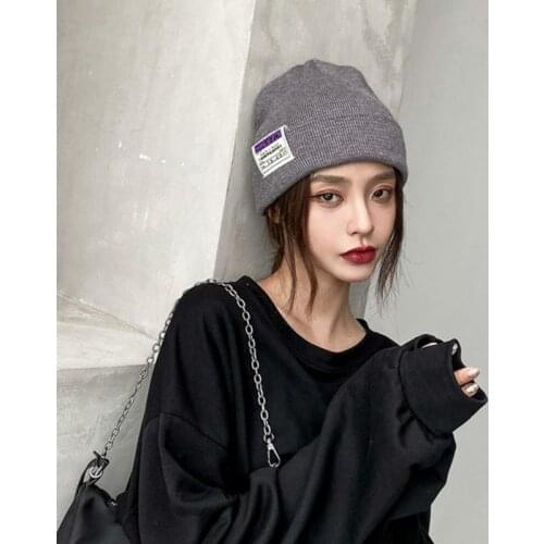 New spring and winter hat colorways solid color knitting fashion beanies for woman cashmere unisex Warm knitted hat wholesales