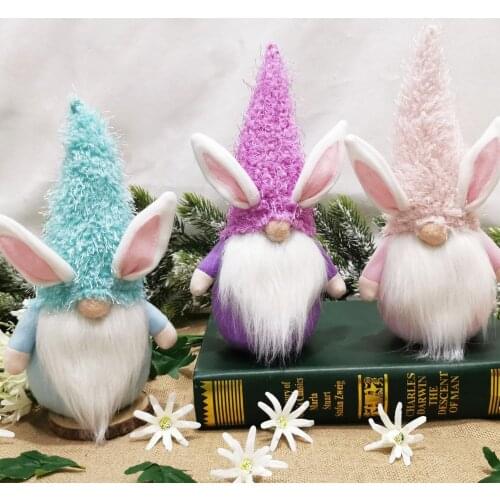 Easter Bunny Faceless Gnome Doll Hanging Ornament Decoration For Home Party Pendant Gifts Drop Ornament Festival Party Supplies