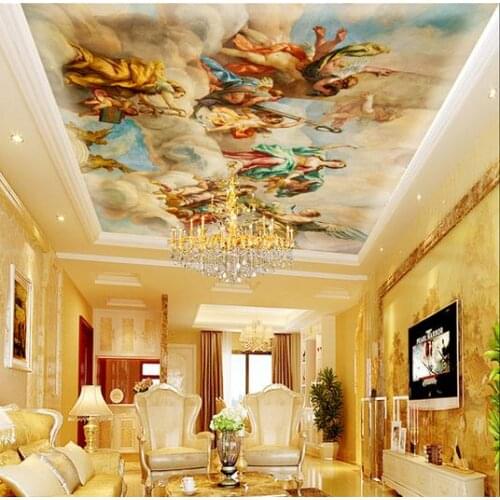 Custom photo wallpapers 3d tv wall paper murals Ou to figure the zenith ceiling adornment mural background wall paper home decor