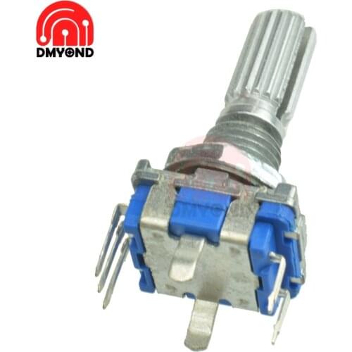 10pcs EC11 Rotary Encoder Switch Audio Digital Potentiometer With Switch Handle 20mm