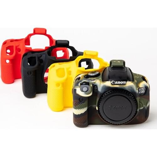 Rubber Silicone Armor Skin DSLR Case Camera Bag Body Cover Protector Soft Frame Case for Canon EOS 650D 700D