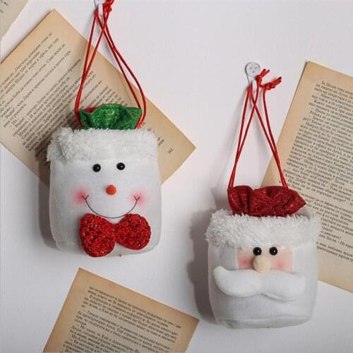 Christmas Drawstring Gift Bags Storage Bag Navidad Natal Candy Bags Bags Gift Holder Candy Storage Kids Gift Pack Decoration