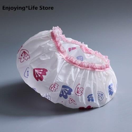 Fashion Thick Waterproof Shower Cap Kitchen Fume Hat Hair Cap Caps for Woman