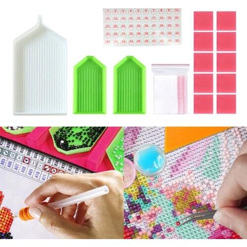 Rhinestone Tool Set Diamond Painting Tools Set with Tools Bag Rhinestone Picture Accessories Artifact Embroidery Fitting 20pcs