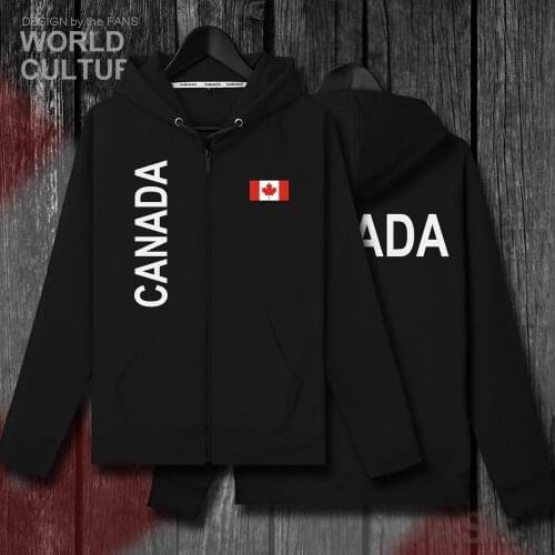 Canada Canadians CA CAN mens sweatshirt hoodies winter zipper cardigan jerseys coats men jackets and nation clothes tracksuit