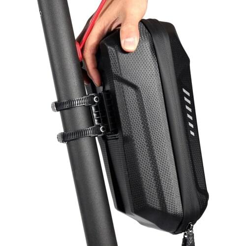 WILD MAN Electric Scooter Front Storage Bag EVA Hard Shell 2/3L Large Capacity Skateboard Hanging Case Pack Pouch for M365 Pro