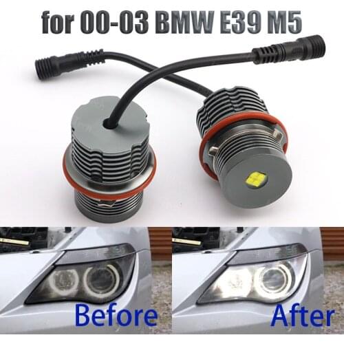 High Power Free Error for 00-03 BMW 5-series E39 M5 6000K white Angel Eyes Halo Ring Light Bulbs