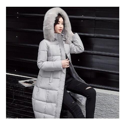 Cotton-padded Hot Sale Cotton Long Zipper Clothes Woman 2019 New Seta Lead Self-cultivation Thickening Back Season Jacket Tide