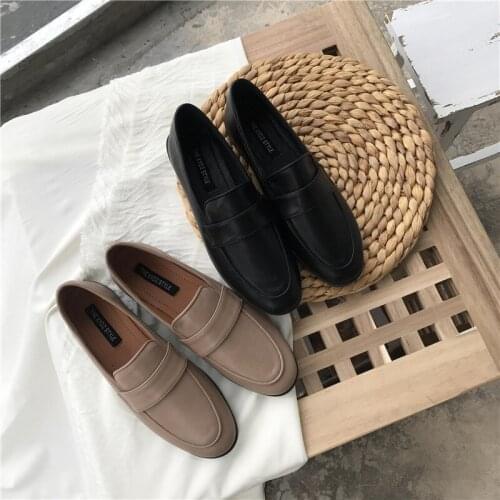 2020 Women Flats Shoes Leather Shoes Woman Moccasins Spring Slip On Ladies Shoes Casual Female Loafers Sneakers R12-71
