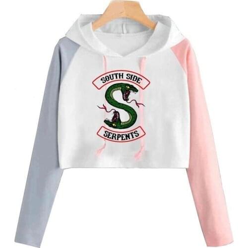 Riverdale Christmas hoodies Women South Side Serpents Hoodie Sweatshirts Hooded Riverdale Sweatshirts Female Pullover Tracksuit