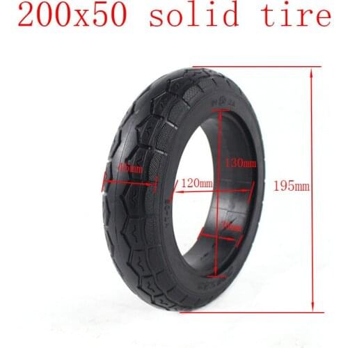 200x50 Solid tyres 200*50 tubeless tire Non-inflatable tyre fits motorcycle Balancing Hoverboard Electric Scooter free shipping