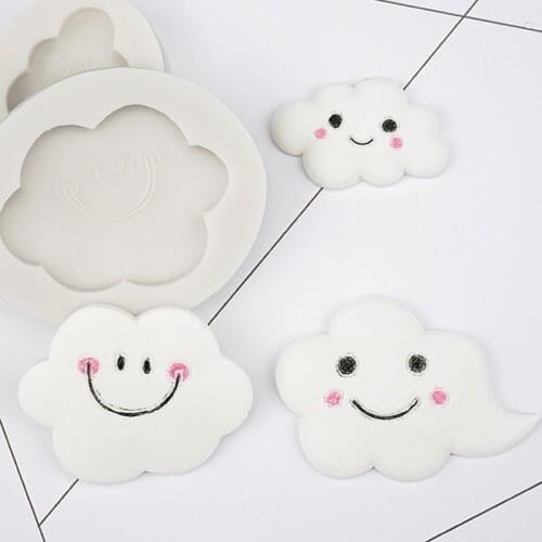3pc Cartoon Clouds Silicone Mold Fondant Mould Cake Decorating Tools Chocolate Gumpaste Mold, Sugarcraft, Kitchen Accessories