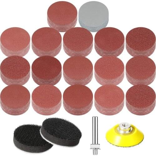 425 Pcs 2 Inch Sanding Discs Grinding Abrasive Sandpaper Sander Sheets with Backing Pad and Buffering Pads 40-3000 Grit