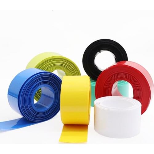 43mm wide 26650 battery cover PVC heat shrinkable tube heat shrinkable film battery packaging insulation protection