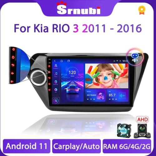 4G+64G Android 10.0 Car Radio For Kia RIO 3 2011-2016 GPS Navigaion Multimedia Video Player 2 Din Navigation GPS Split Screen
