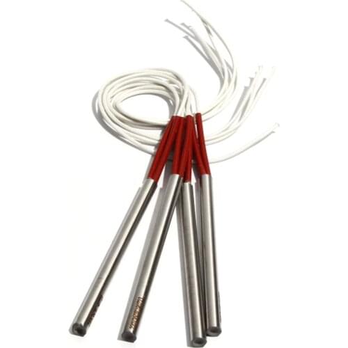5PCS 9.5mm Diameter 120~135mm 304SUS Cylindrical Electric Heating Pipe Tubular Heater 110/220/380V Single-End Rod 350W/380W/400W