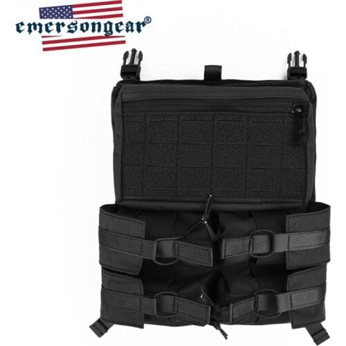 Emersongear BK Color Banger BackPack Back Panel 420 Tactical Vest Bungee Panel Drop Pouch Hunting LXB Style Pouch For 420 Vest