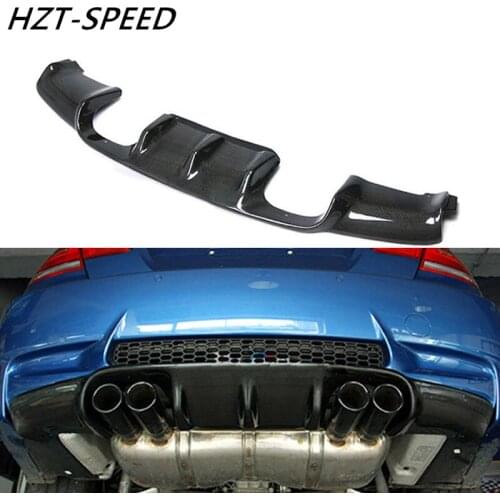 V Style Carbon Fiber Back Rear Bumper Lip For BMW 3 Series E92 E93 M3 2 Door Car Modification 2006 - 2013