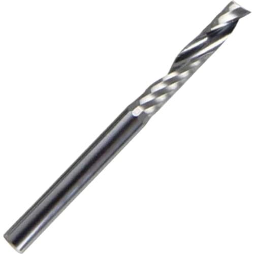 HUHAO Single Flute CNC Router Bits One Flute Spiral End Mills Carbide Milling Cutter Spiral PVC Cutter