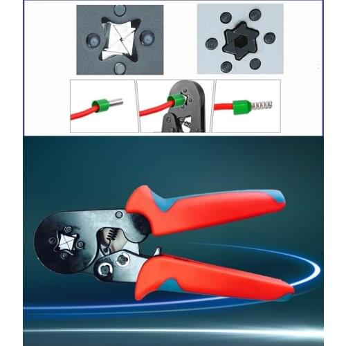 Maasco Tubular 700PCS (Gift) + terminal crimping tools mini electrical pliers HSC8-4A 0.25-10mm2 23-7AWG/6-6A 0.25-6mm2