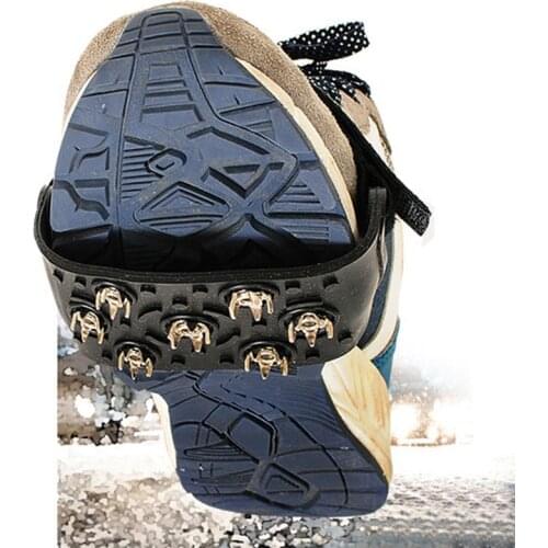Quality Outdoor Climbing Antiskid Crampons Winter Walk 7 Teeth Ice Fishing Snowshoes Manganese Steel Slip Shoe Covers