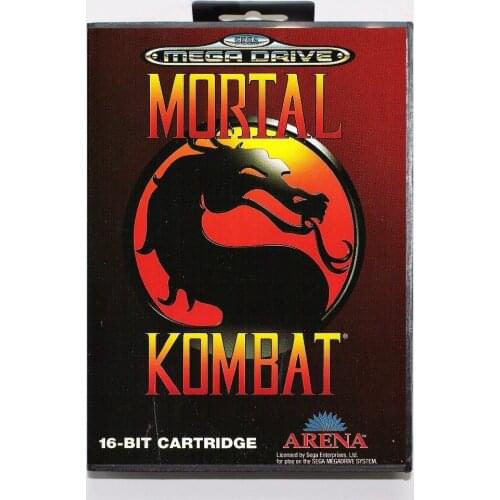 Mortal Kombat Game Cartridge 16 bit MD Game Card With Retail Box For Sega Mega Drive For Genesis