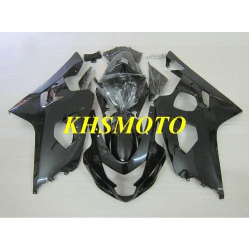 Injection Mold Fairing kit for GSXR600 750 K4 04 05 GSXR 600 GSXR 750 2004 2005 ABS Gloss black Fairings+gifts SA69