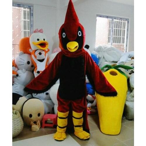 Red Bird Mascot Costume Suits Cosplay Party Game Dress Outfit Clothing Advertising Interesting Apparel Cartoon Character Clothes