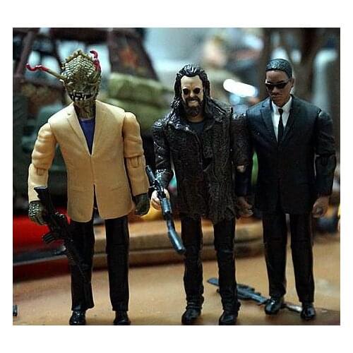 3.75 inch can be moving 1:18 BlackAgentJ doll ornaments s for collection figure toy3pcs/set