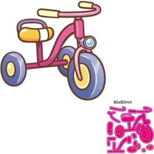 Metal Cutting Die Childrens tricycle DIY Scrapbooking Paper Cards Decorative Craft Embossing