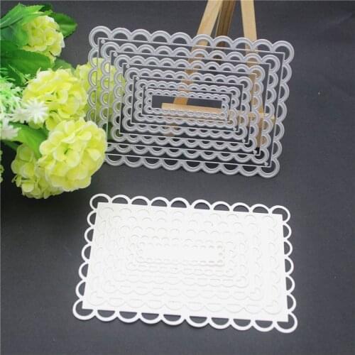 Metal Cutting Die Of Box Lace Scrapbooking Mold Paper DIY Cards Postcard Handmade Craft Stencil Album Handcraft Embossing Moulds
