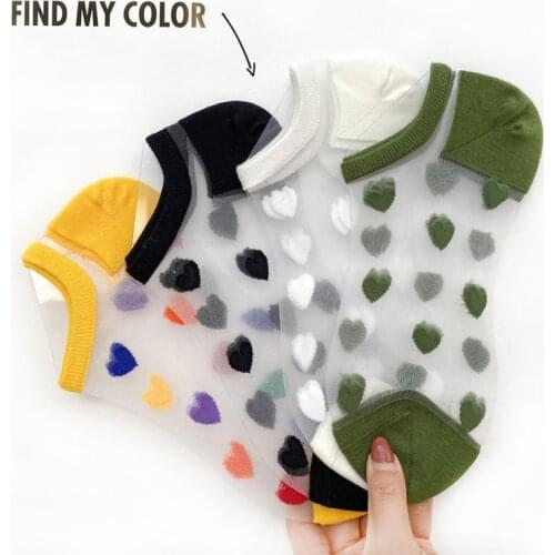 Fashion Women Sock No Show 2021 New Fashion Color Summer Style Thin Women Cute Transparent Ankle Socks Women Invisible Socks
