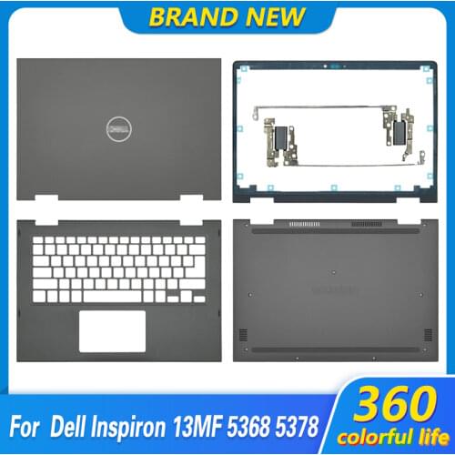NEW For Dell Inspiron 13MF 5368 5378 LCD Back Cover/Front Bezel/Hinges/Palmrest/Bottom Case Rear Lid Top Case Gray