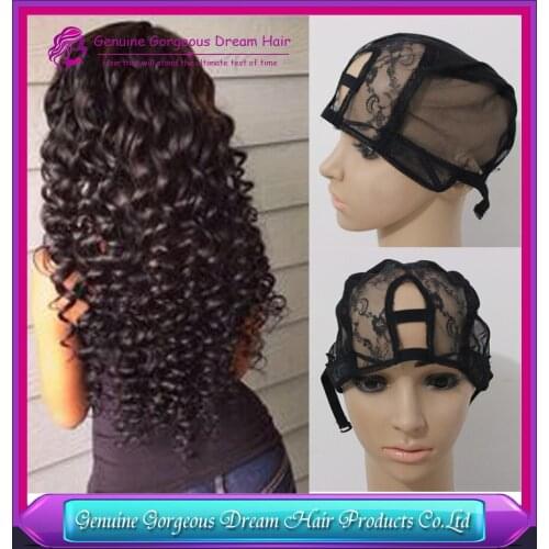 Small/Medium/Large AliExpress Standard Shipping U Part Wig caps for making wigs lace Wig Caps Adjustable Strap On the Back